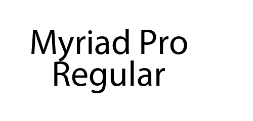 Myriad Pro Regular