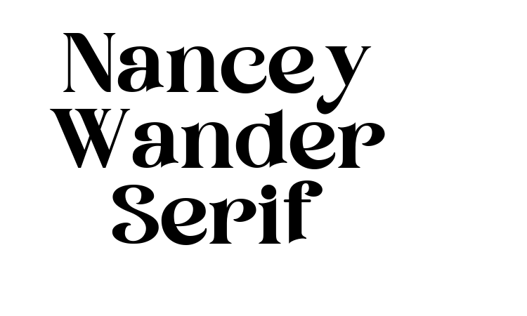 Nancey Wander Serif font