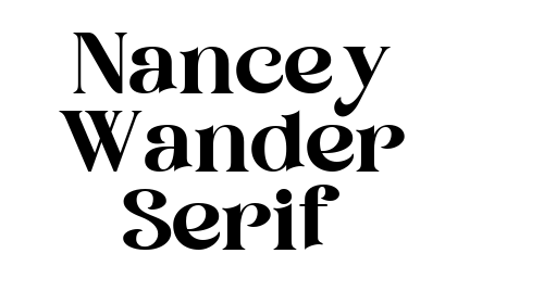 Nancey Wander Serif font