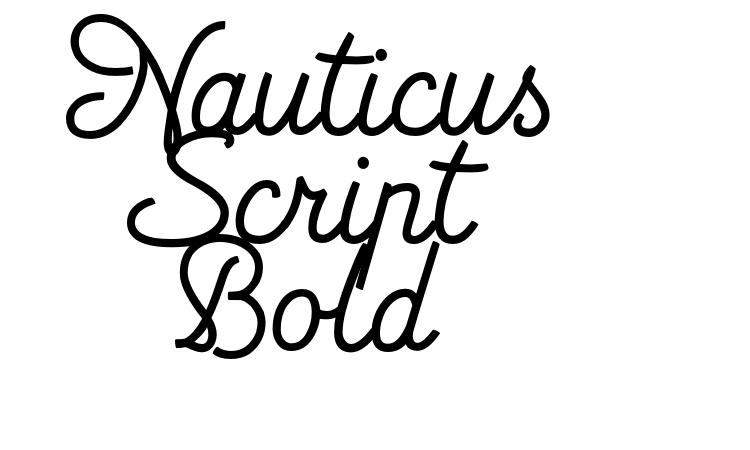 Nauticus Script Bold Font