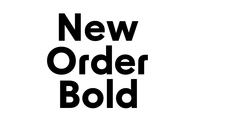 New Order Bold Font