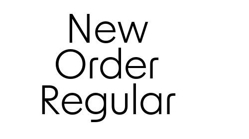 Download New Order Regular font