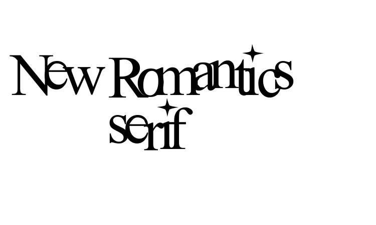 New Romantics serif Font