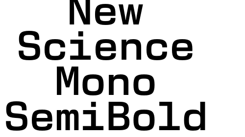 New Science Mono SemiBold font download