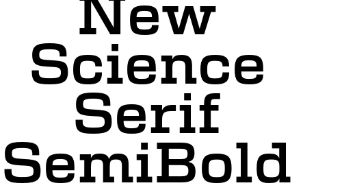 New Science Serif SemiBold font download