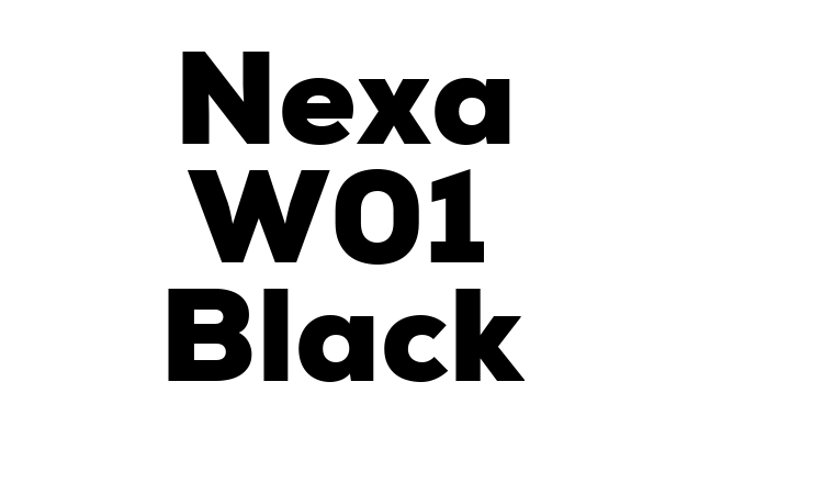 Nexa W01 Black Font