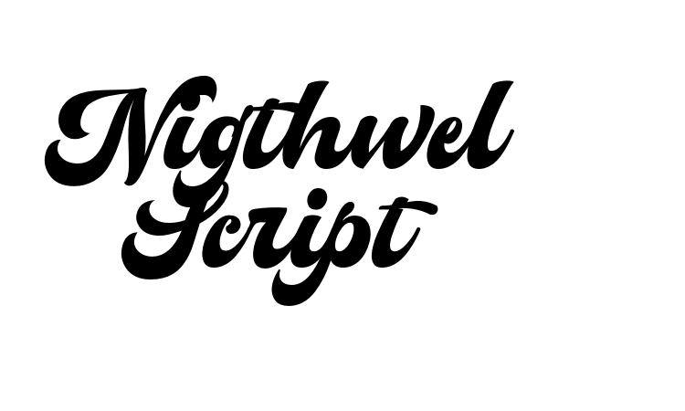 Nigthwel Script Font