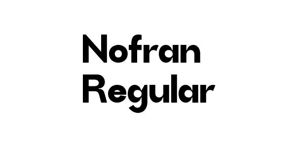 Nofran Regular Font Download
