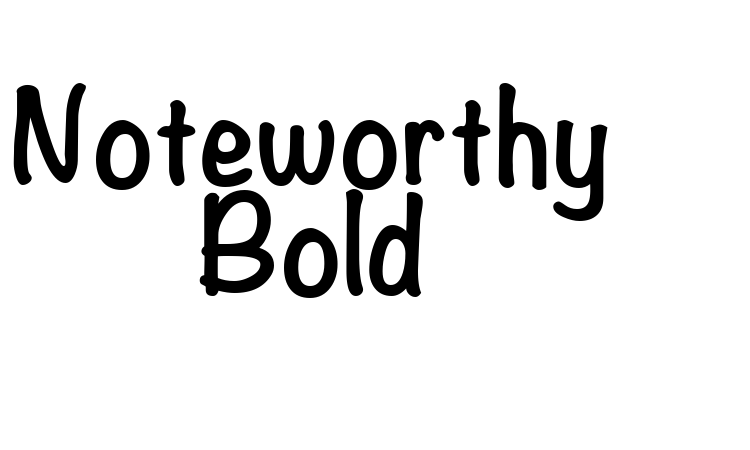 Noteworthy Bold Font