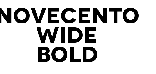 Novecento Wide Bold