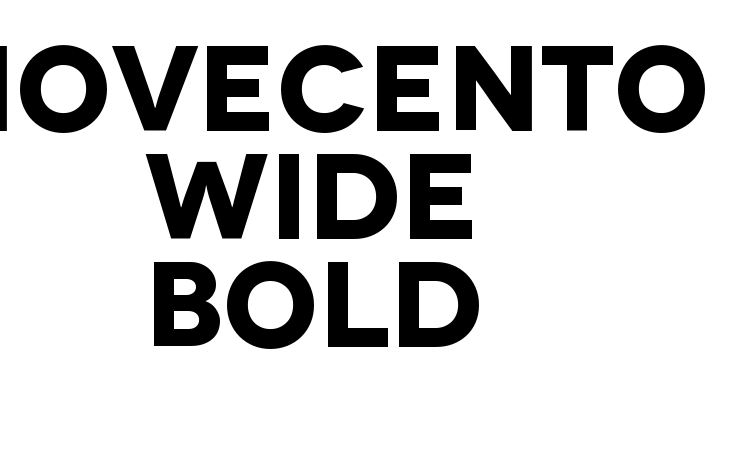 Novecento Wide Bold Font