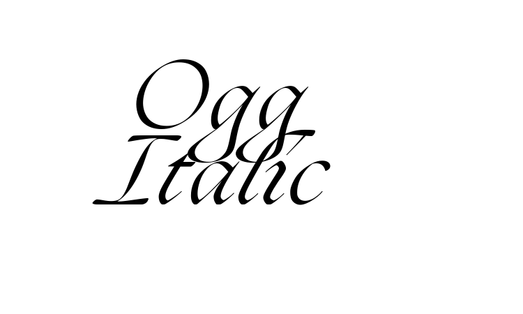 Ogg Italic Font