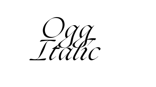 Ogg Italic font download