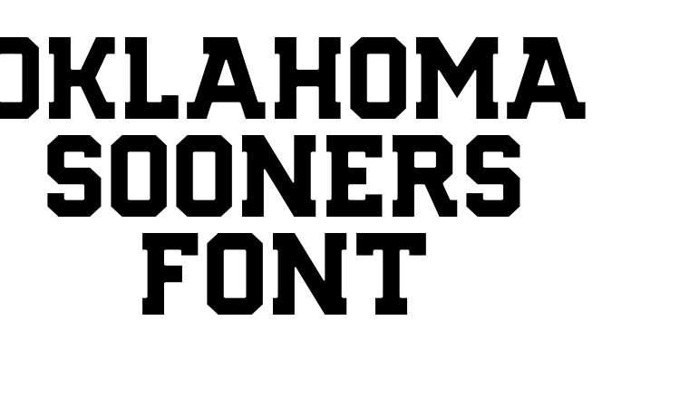 Oklahoma Sooners Font font