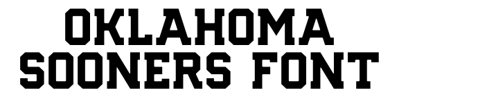 Oklahoma Sooners Font font download