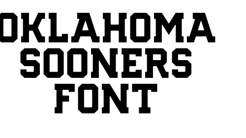 Oklahoma Sooners Font font