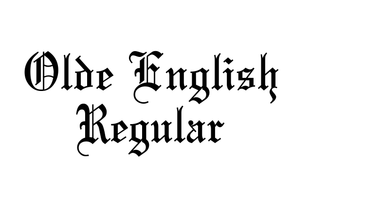 Olde English Regular Font