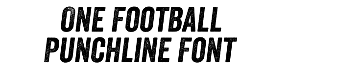 One Football Punchline Font font download
