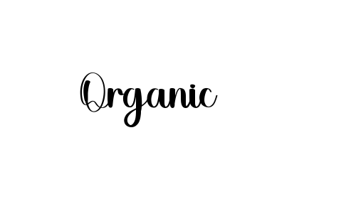 Organic font