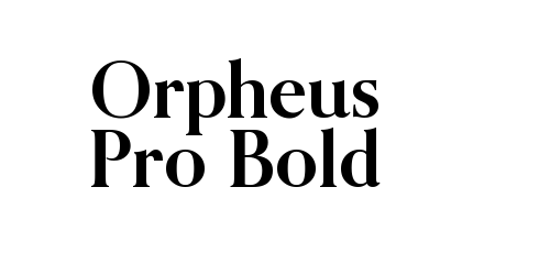 Orpheus Pro Bold font download