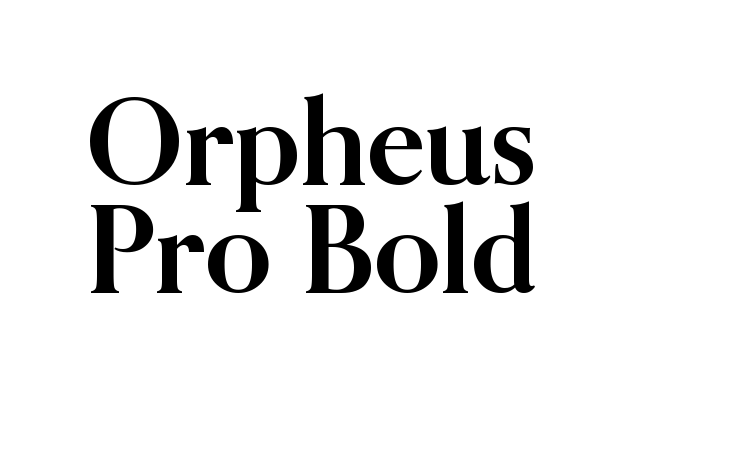 Orpheus Pro Bold Font