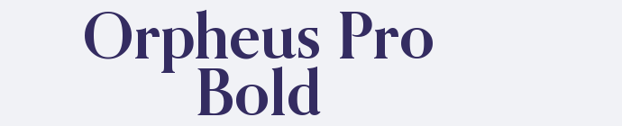 Orpheus Pro Bold