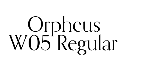 Orpheus W05 Regular font download