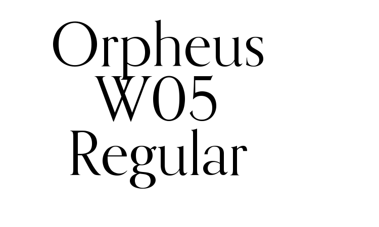 Orpheus W05 Regular Font