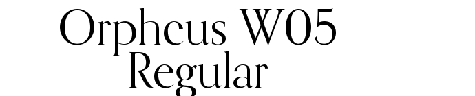 Orpheus W05 Regular font download