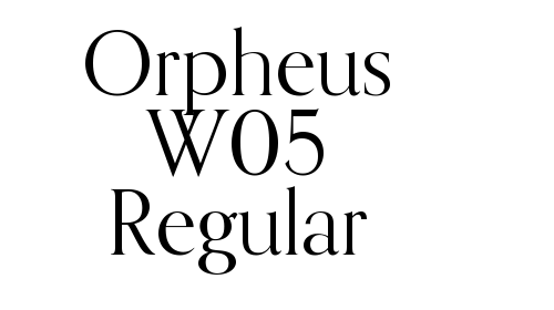 Orpheus W05 Regular font download