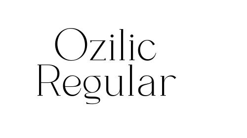 Ozilic Regular font