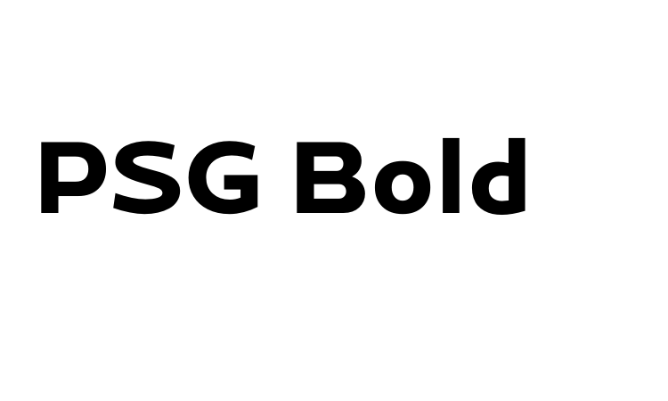 PSG Bold font