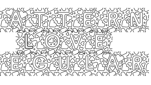 Pattern Love Regular font