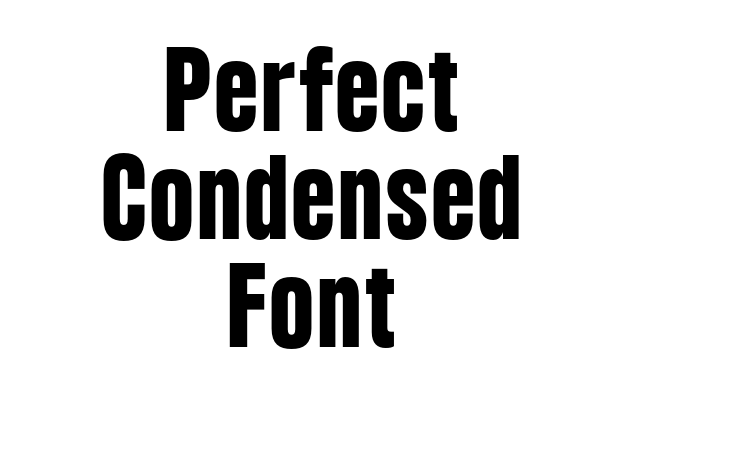Perfect Condensed Font font
