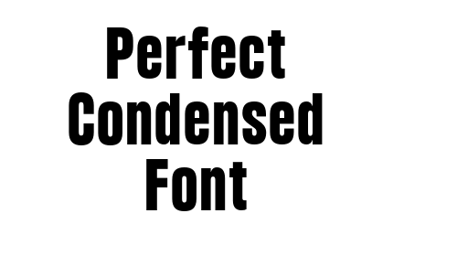 Perfect Condensed Font font