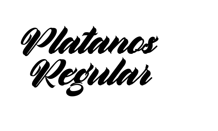Platanos Regular Font