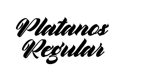 Platanos Regular font download