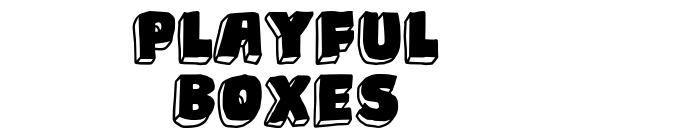 Playful Boxes font download