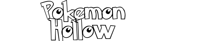 Pokemon Hollow font download