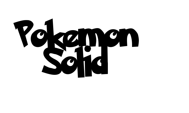 Pokemon Solid Font