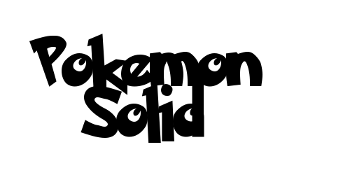 Pokemon Solid font download