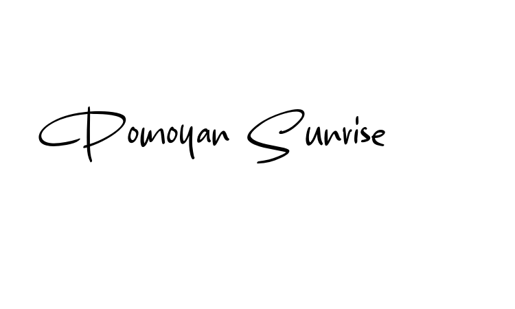 Pomoyan Sunrise Font