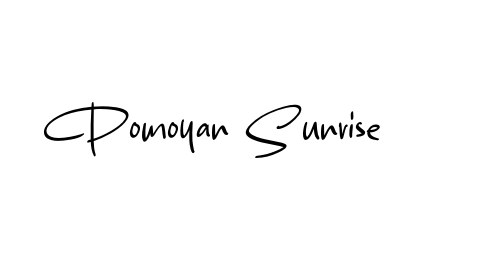 Pomoyan Sunrise font