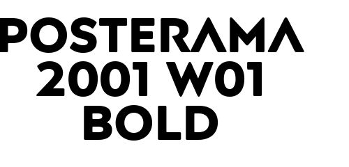 Posterama 2001 W01 Bold