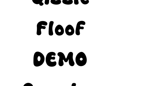 Download Qizzle Floof DEMO Regular font