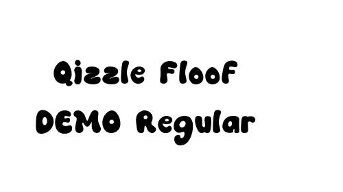 Qizzle Floof DEMO Regular font