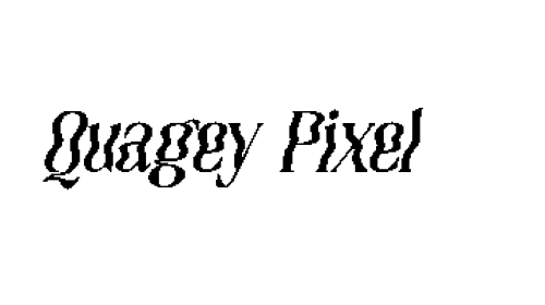 Quagey Pixel font