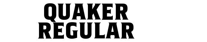 Quaker Regular font download
