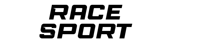 Race Sport font download