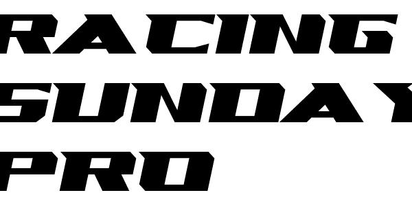 Racing Sunday Pro Font Download